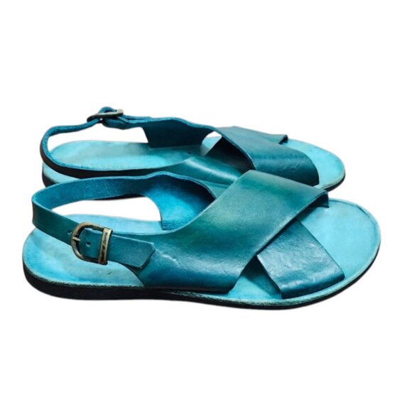 Brador RIO PETROLIO SANDALS Leather sandals Shoes made in Italy Size EU40/US10 - Picture 2 of 12